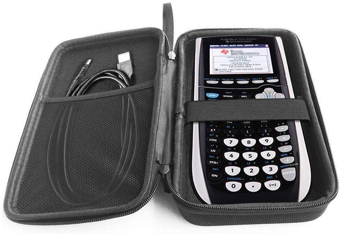 FitSand Hard Case Compatible for Texas Instruments TI-84 Plus C Silver Graphing Calculator