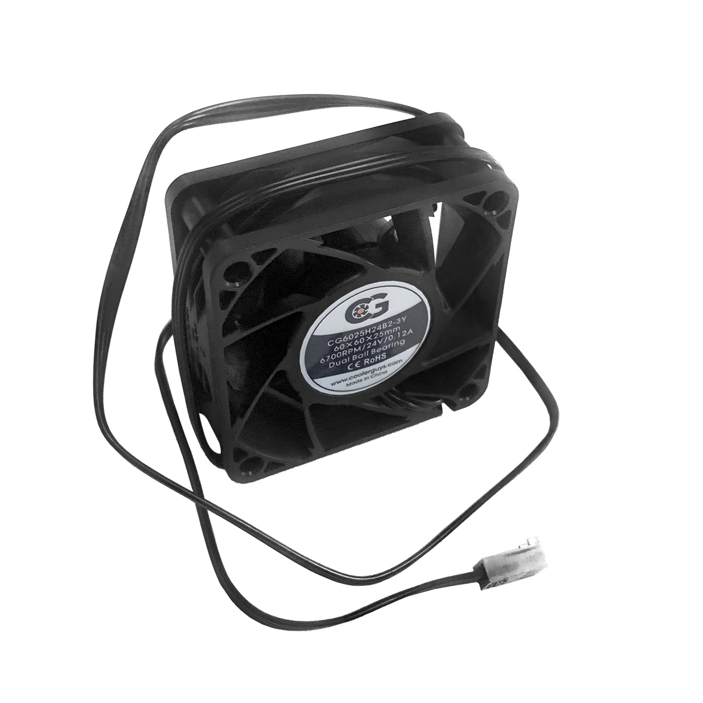 Coolerguys 60x60x25mm 24 VDC 3Pin High Speed Fan CG6025H24B2-3Y