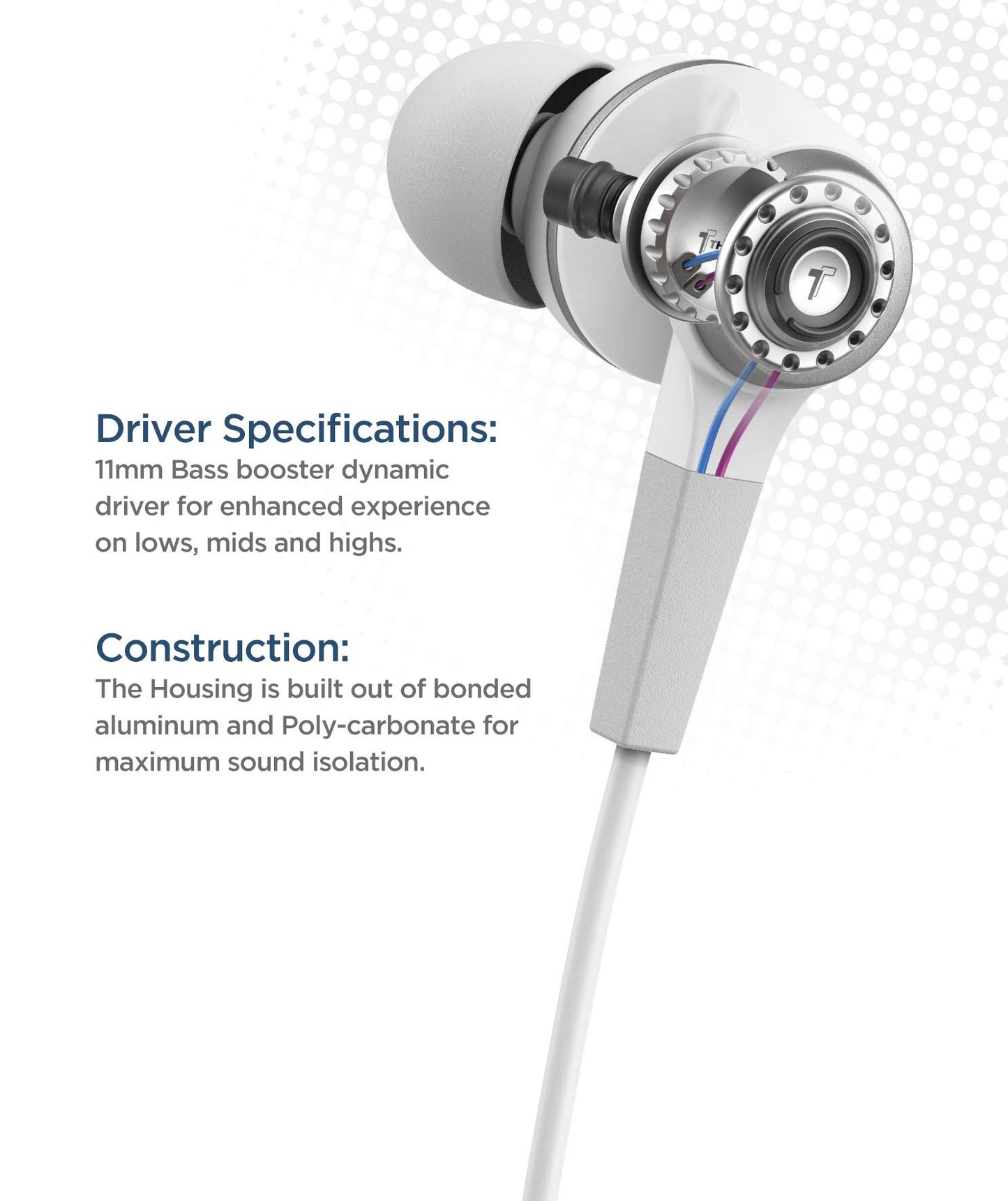Thore iPhone Earphones (Apple MFi Certified) V120 in Ear Wired Lightning Earbuds (Sweat/Water Resistant) Headphones with Mic/Volume Remote for iPhone