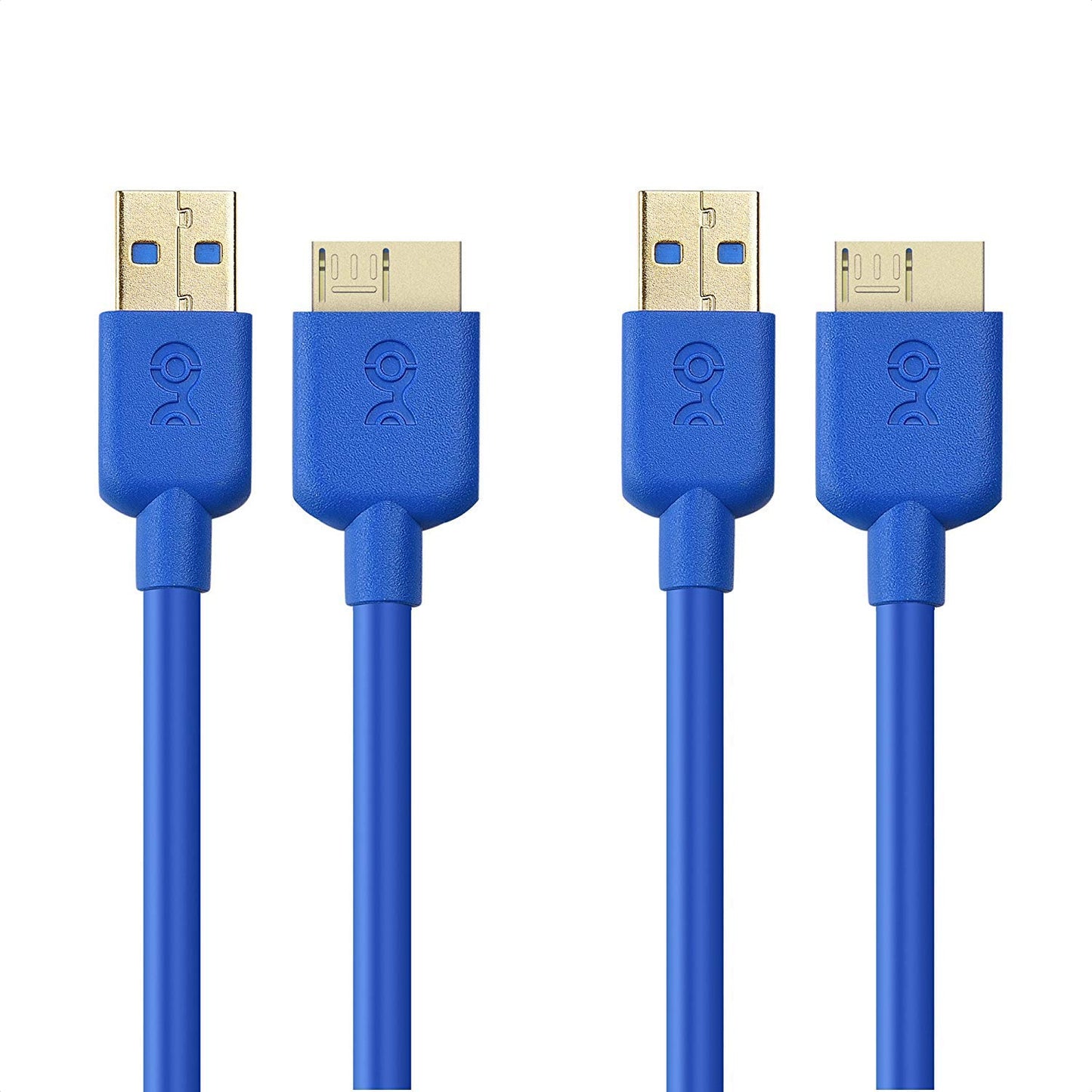 Cable Matters 2-Pack, Micro USB 3.0 Cable 3ft, External Hard Drive Cable, USB toUSB-Micro B Cord, Compatible with Seagate, LaCie, Toshiba, Samsung