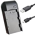 CofunKool Video Camera Camcorder NP-FV5 Battery Charger for NP-FV5 Plus 3.7V 2000mAh Battery and NP-FV5 1000/1500mAh Battery