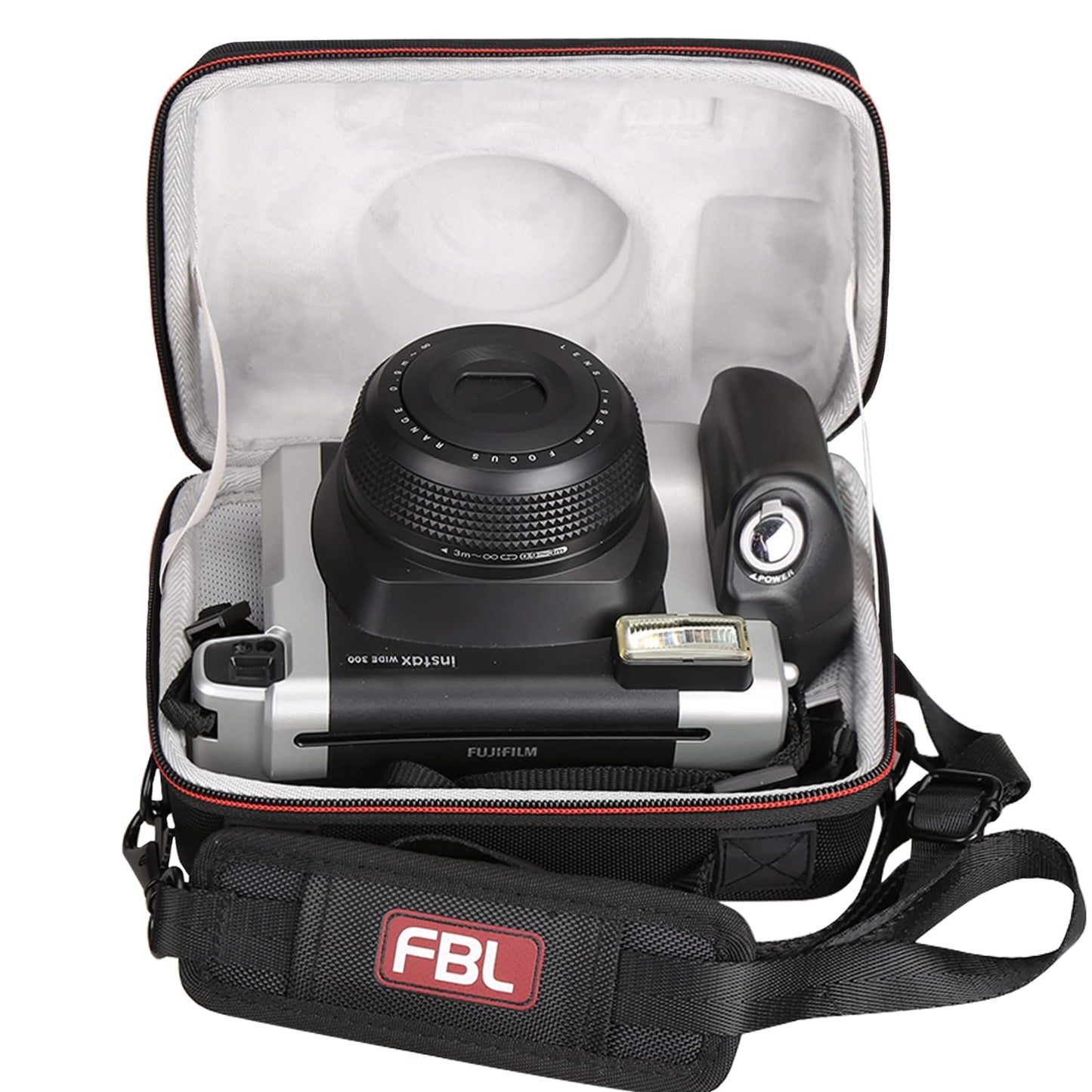 FBLFOBELI Hard Carrying Case For Fujifilm Instax Wide 300 Instant Film Camera, Portable Travel Shockproof Camera Storage Bag With Shoulder Strap (Case