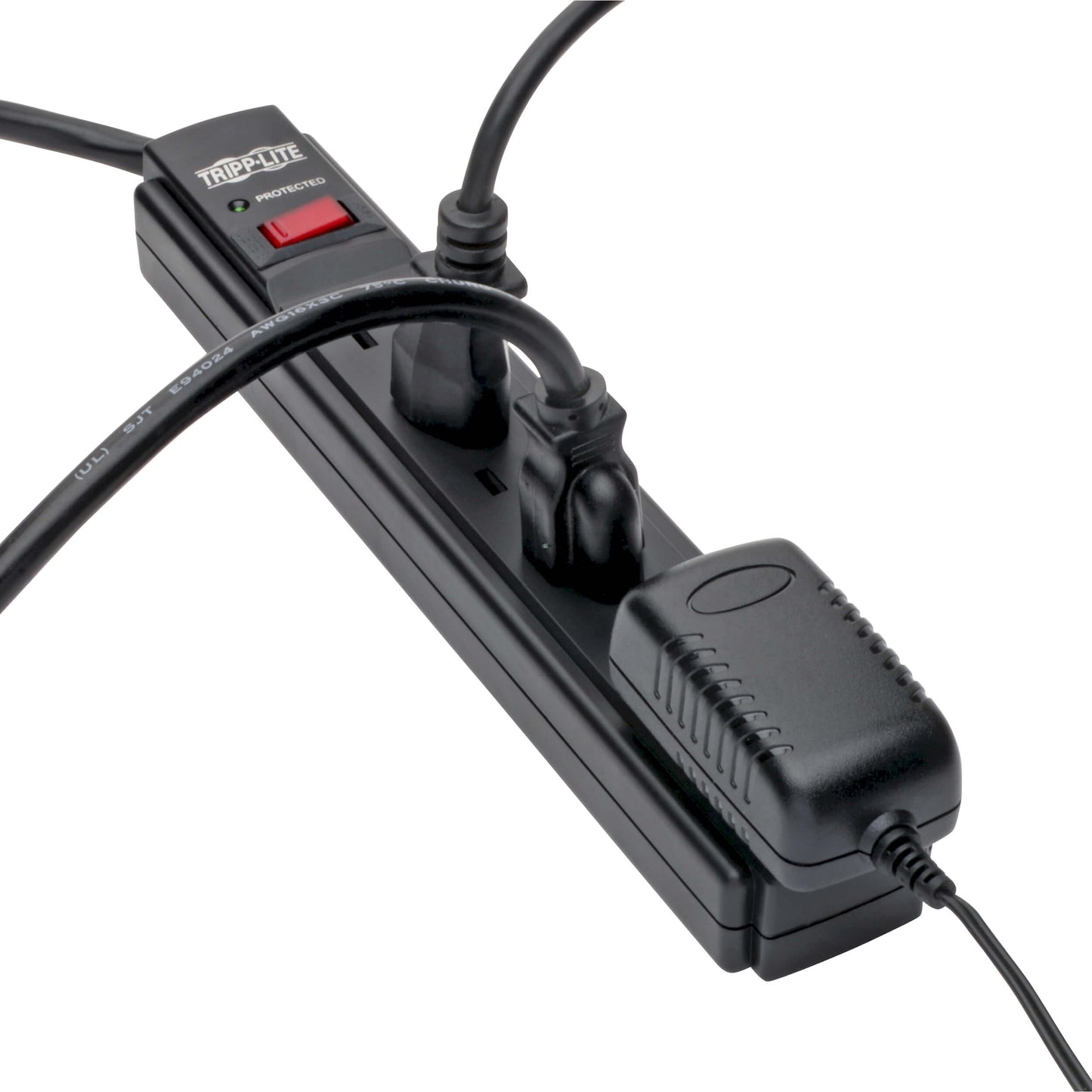 Tripp Lite 6-Outlet Surge Suppressor, Black, 120V