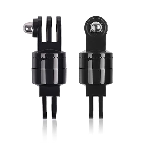 2pcs 360 Swivel Mount Adapter for GoPro Hero 7/6/5/4/3 & Session 8.0/5.4/Fusion
