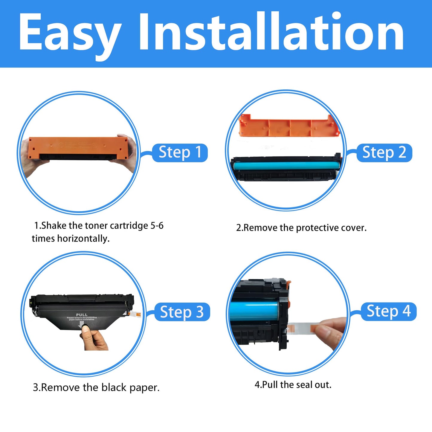 LCL 414A Black Toner Cartridge with Chip Replacement for HP W2020A for Color LaserJet Pro MFP M479fdw M454dw M479dw M454dn M479 M454 M479fnw Printer
