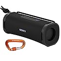 Sony ULT Field 1 Bluetooth Wireless Portable Speaker with Echo Canceling Technology (Black) Bundle with 12kN Heavy Duty Carabiner with Locking Clip
