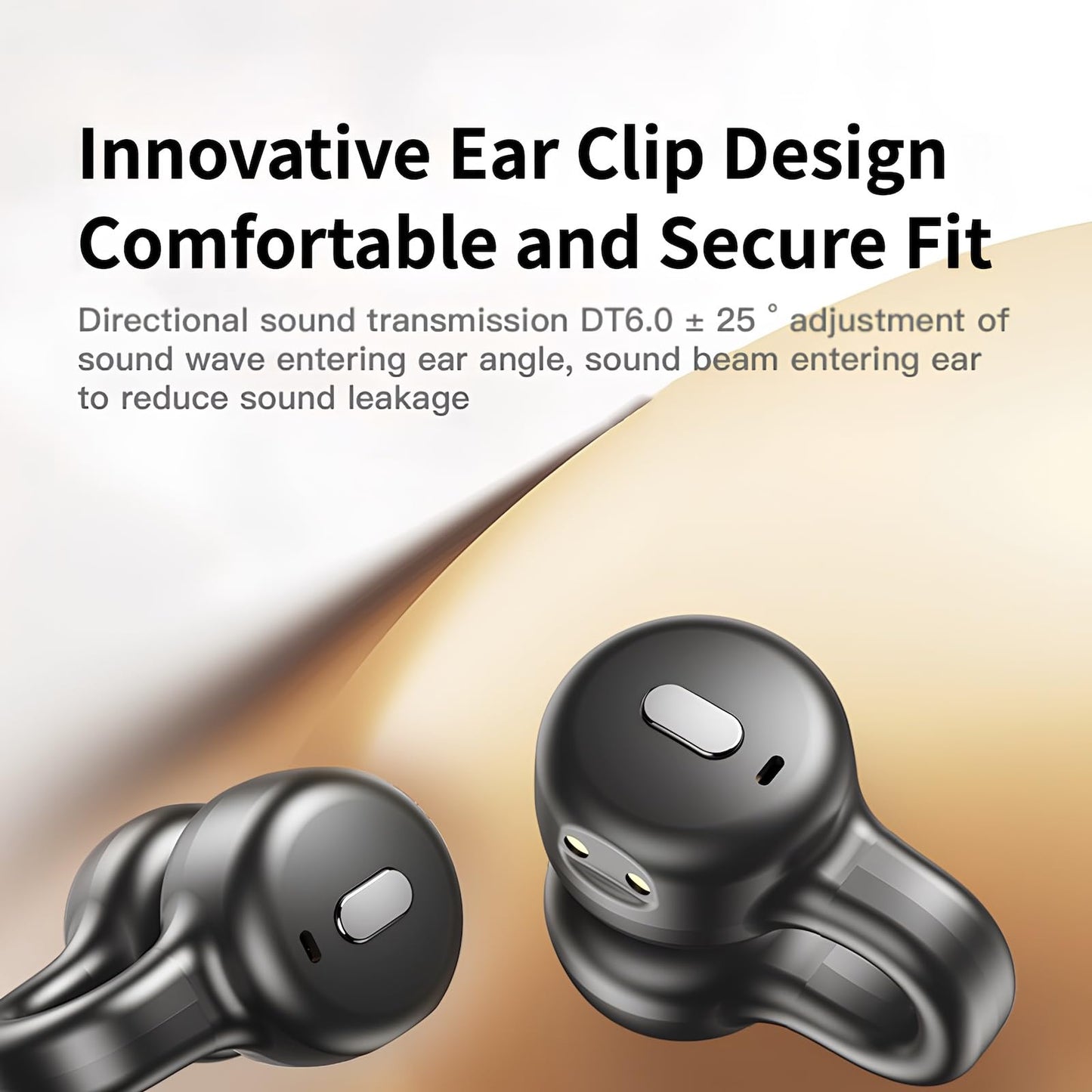 Bluripp Clip-on Open Earbuds, Multi-Functional Touch Screen Display, 13mm Speakers with Dynamic Sound, 4Hr Single Play and 20Hr with Case, TF Card…