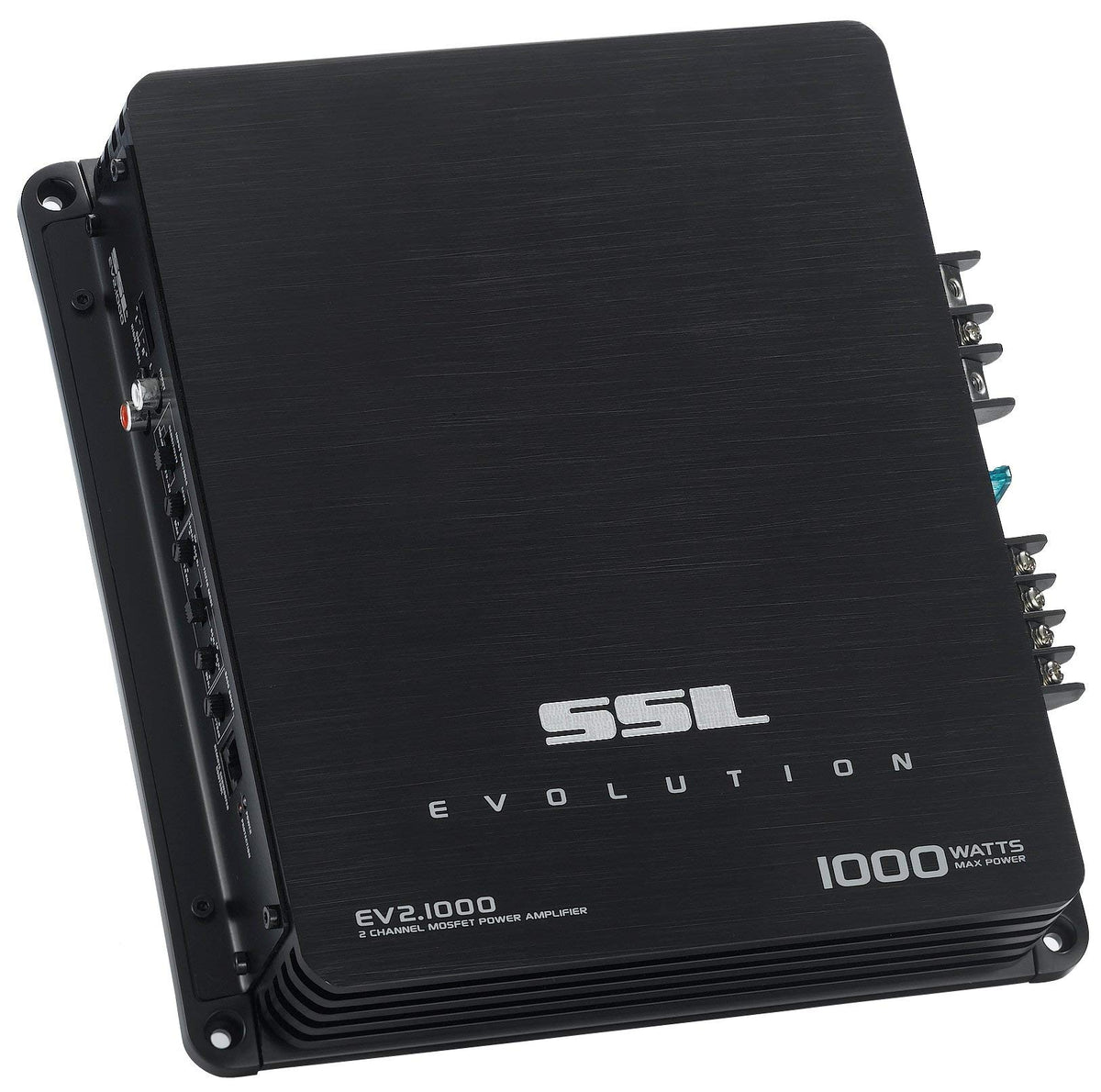 Sound Storm Laboratories EV2.1000 2 Channel Car Audio Amplifier - 1000 High Output, High/Low Level Inputs, Hook Up to Subwoofer for Bass