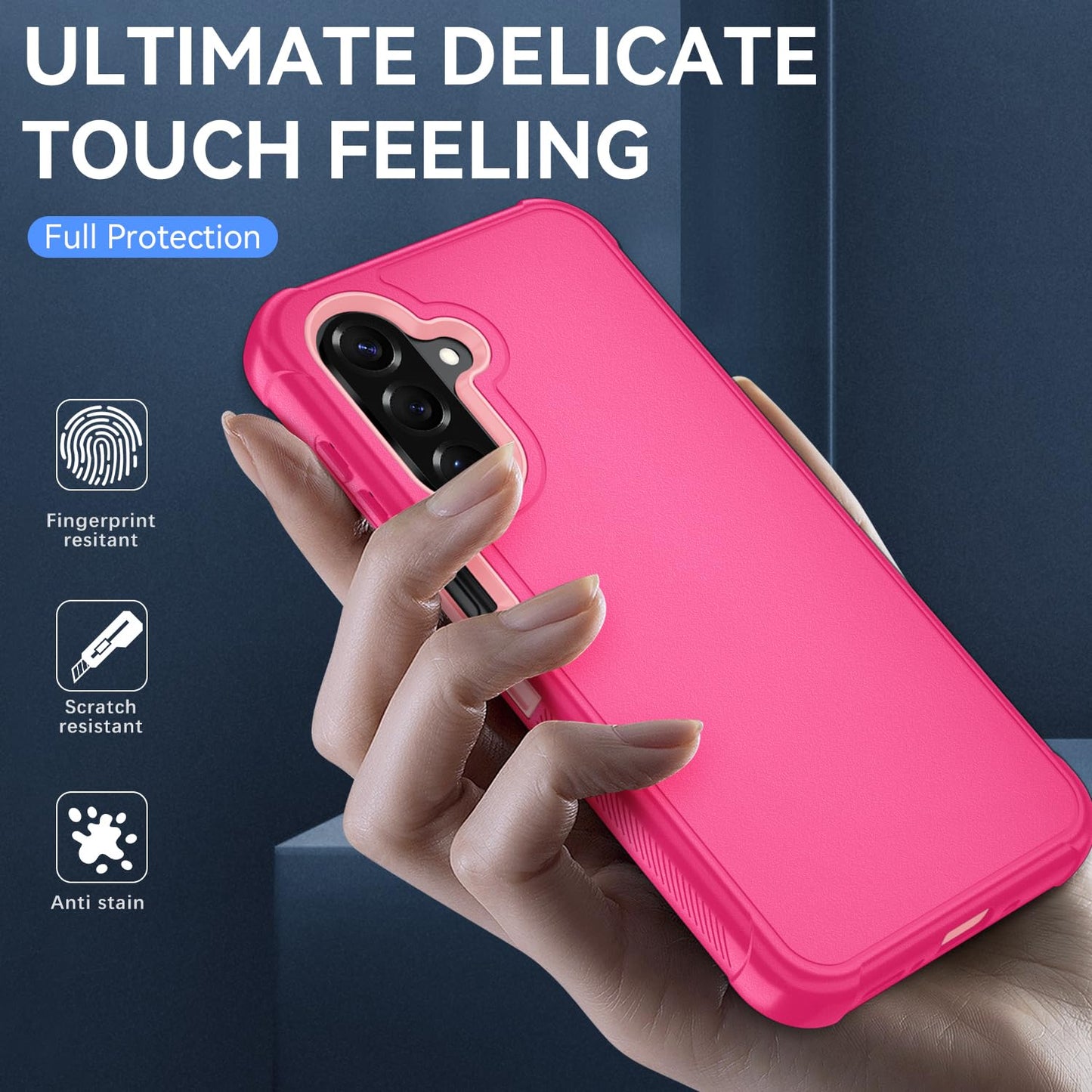 Suncasetor for Samsung Galaxy A17 5G Case : Shockproof Phone Cover with HD Screen Protector,Hybrid Protective Military-Grade Drop Protection