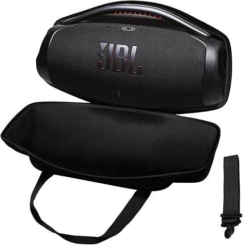 Signature Series EVA Hard Case for JBL Boombox 3 Portable Bluetooth Speaker - Travel Protective Carrying Storage Bag (Black, Case Only)