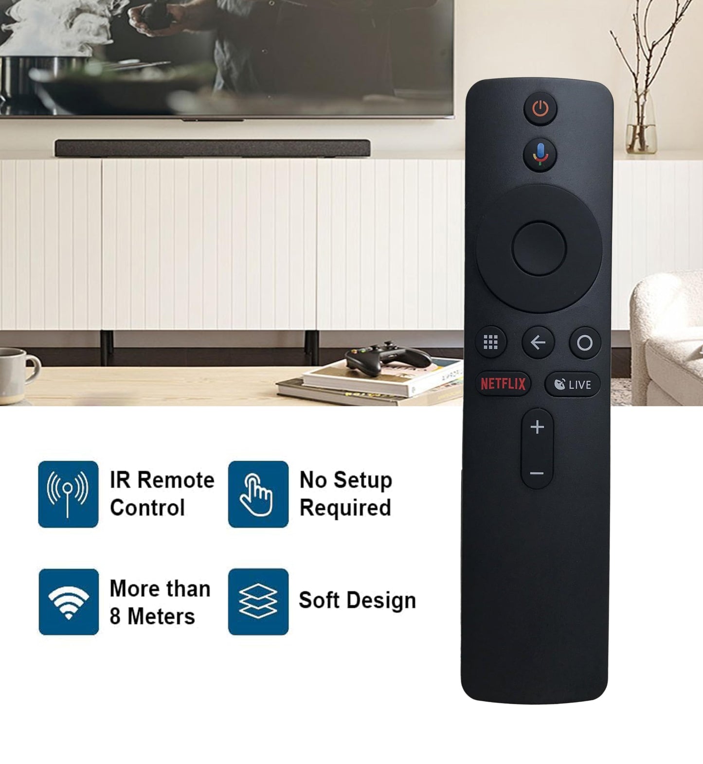 Replacement Voice Remote Control for Xiaomi Mi Box S Streaming Media Player
