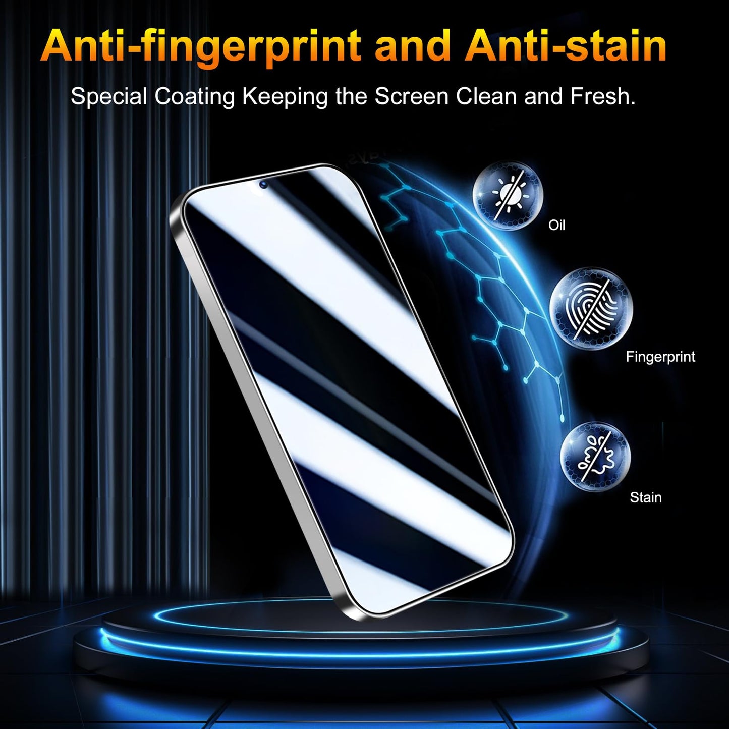 QsmQam 3 Pack Screen Protector for Samsung Galaxy A37 5G + 3 Pack Camera Lens Protector, Ultra HD Tempered Glass, 9H Hardness, Anti Scratch, Easy