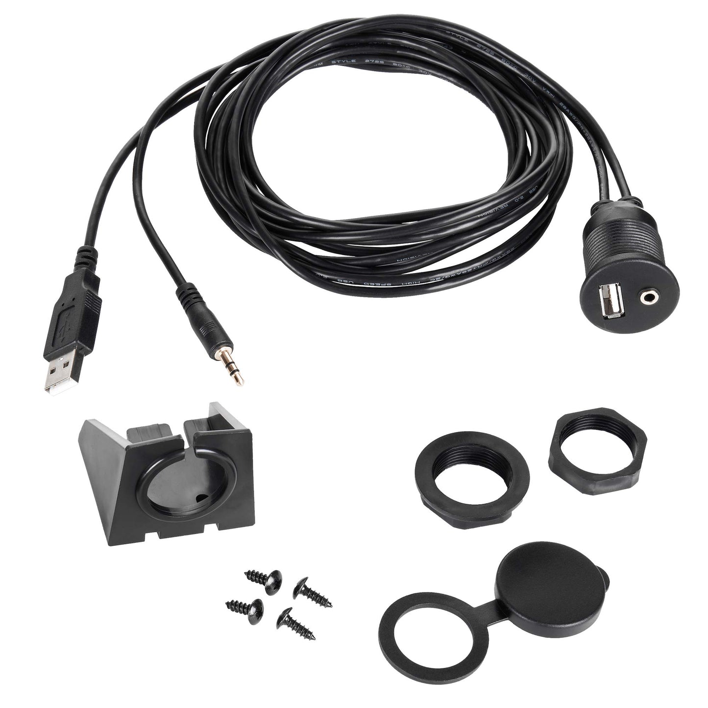 NVX BAAUXUSB Waterproof USB and AUX Car Audio Adapter