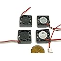 4 Pieces 2006 micro Small 5V DC Cooling Fan 20mm 6mm 2 Pin Mini axial 2cm E36