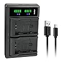 Kastar VW-VBG130 LTD2 USB Battery Charger Replacement for Panasonic SDR-H80A, SDR-H80K, SDR-H80P, SDR-H80PC, SDR-H80R, SDR-H80S, SDR-H90, SDR-H90K