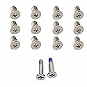 BestParts 12pcs M2x3mm Silver Torx T5 Bottom Cover Screws & 2pcs Nameplate Screws Replacement for Dell XPS 15 9550 9560 9570 Laptop