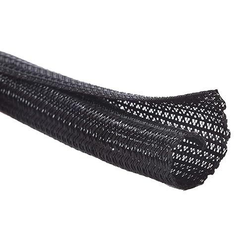Alex Tech 10ft - 1/2 inch Cord Protector Wire Loom Tubing Cable Sleeve Split Sleeving For USB Cable Power Cord Audio Video Cable - Protect Cat From