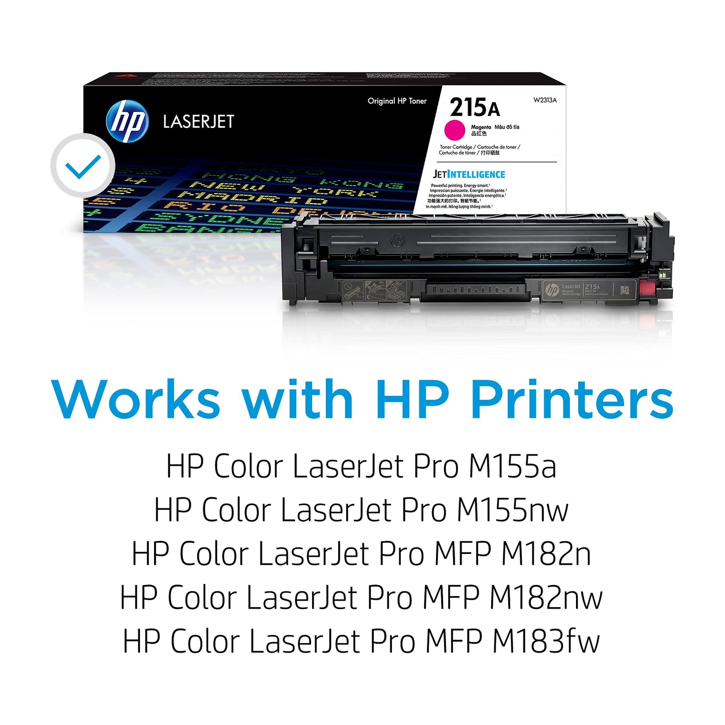 HP 215A Magenta Toner Cartridge Printers | Works with Printer Series: Color LaserJet Pro M155, Color LaserJet Pro MFP M182, M183 | W2313A
