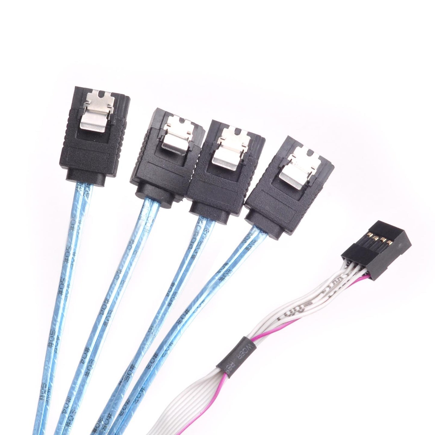 SilverStone Technology 36 Pin Minisas Sff-8643(Target) to SATA 7Pin(Host)+Sideband Cable 0.6M Components Other CPS05-RE