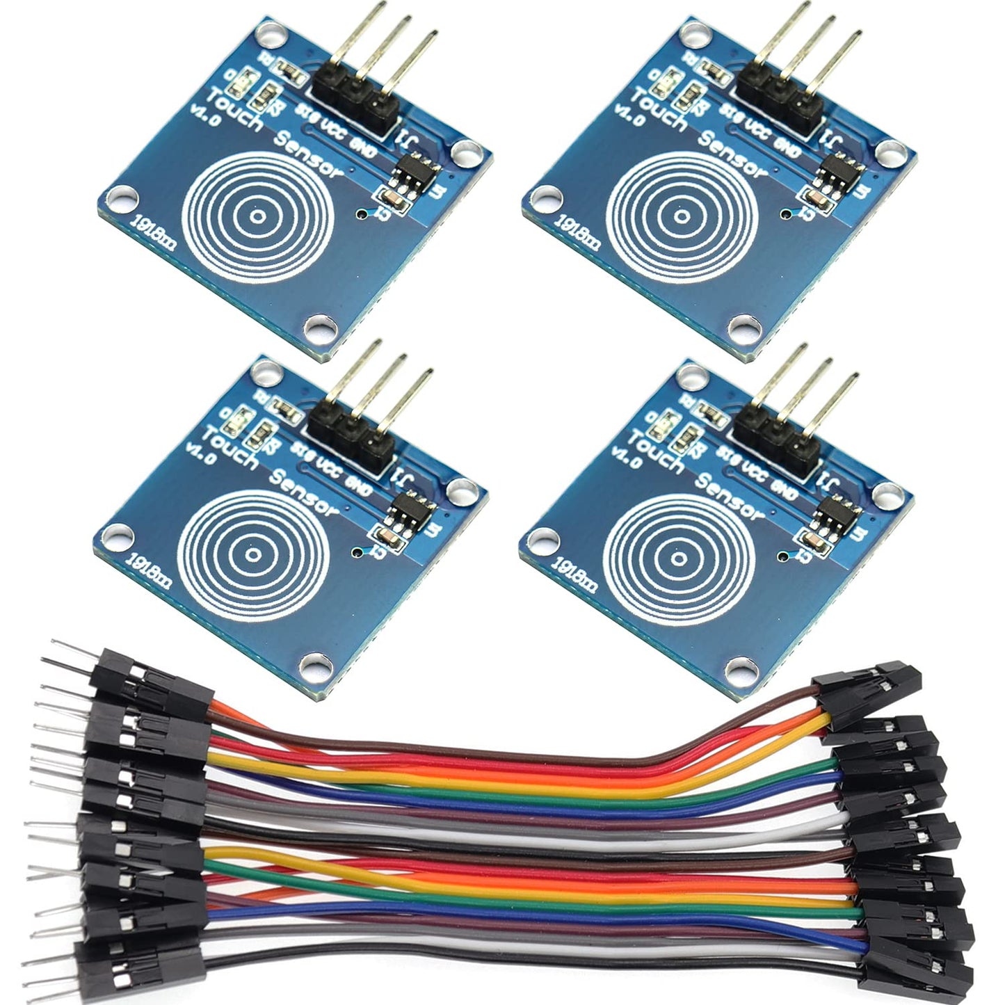 AIHJCNELE 4pcs TTP223B Capacitive Touch Switch Module Digital Touch Sensor Module 1-Channel Tact Switch DC 2V-5.5V Low Power Consumption TTP223 Dimmer