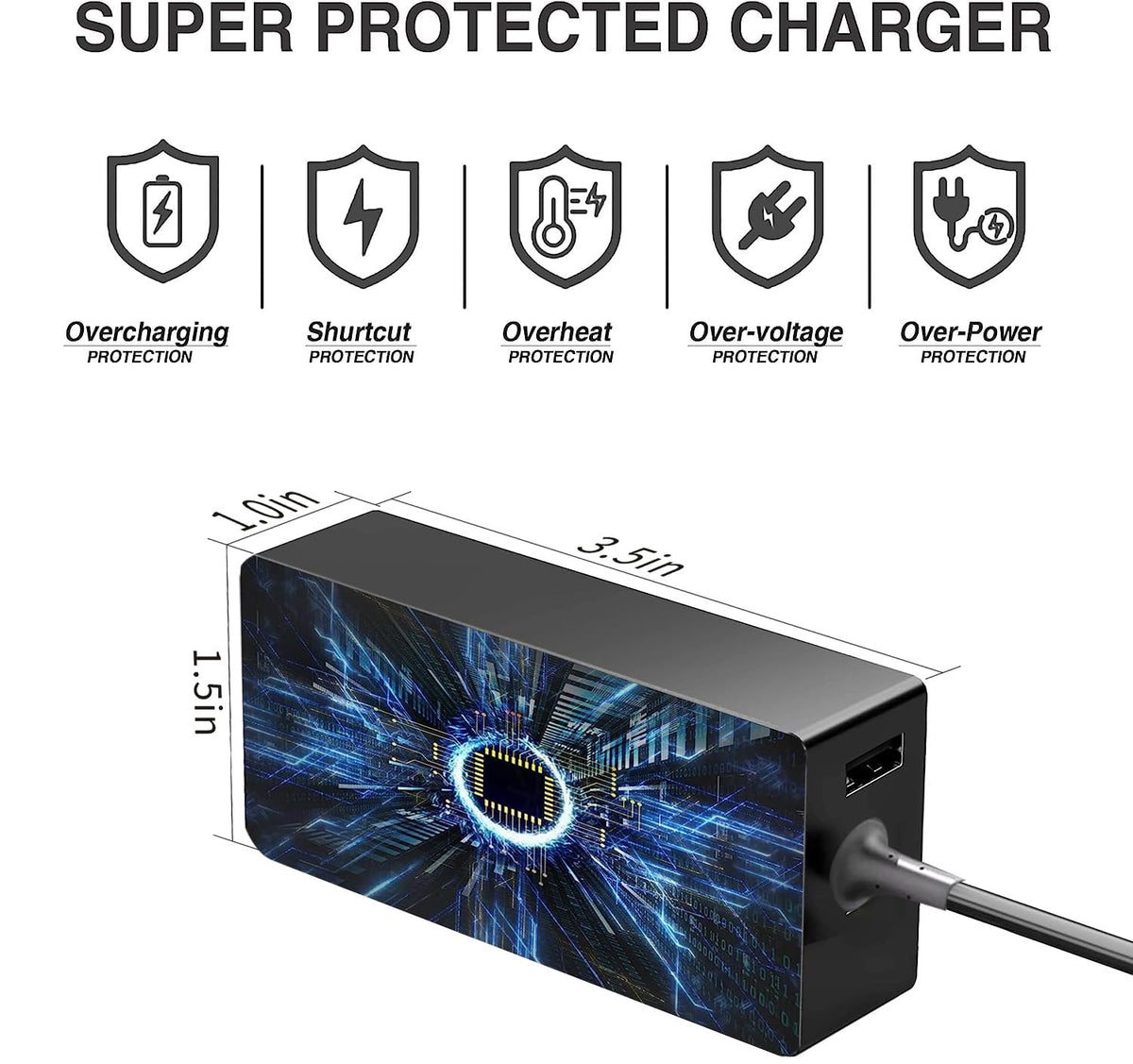100W USB C Laptop Car Charger for Dell Latitude/Dell XPS, Lenovo Thinkpad/Yoga/IdeaPad, MacBook Pro/Air, HP Spectre/Elitebook, LG Gram, Samsung Acer