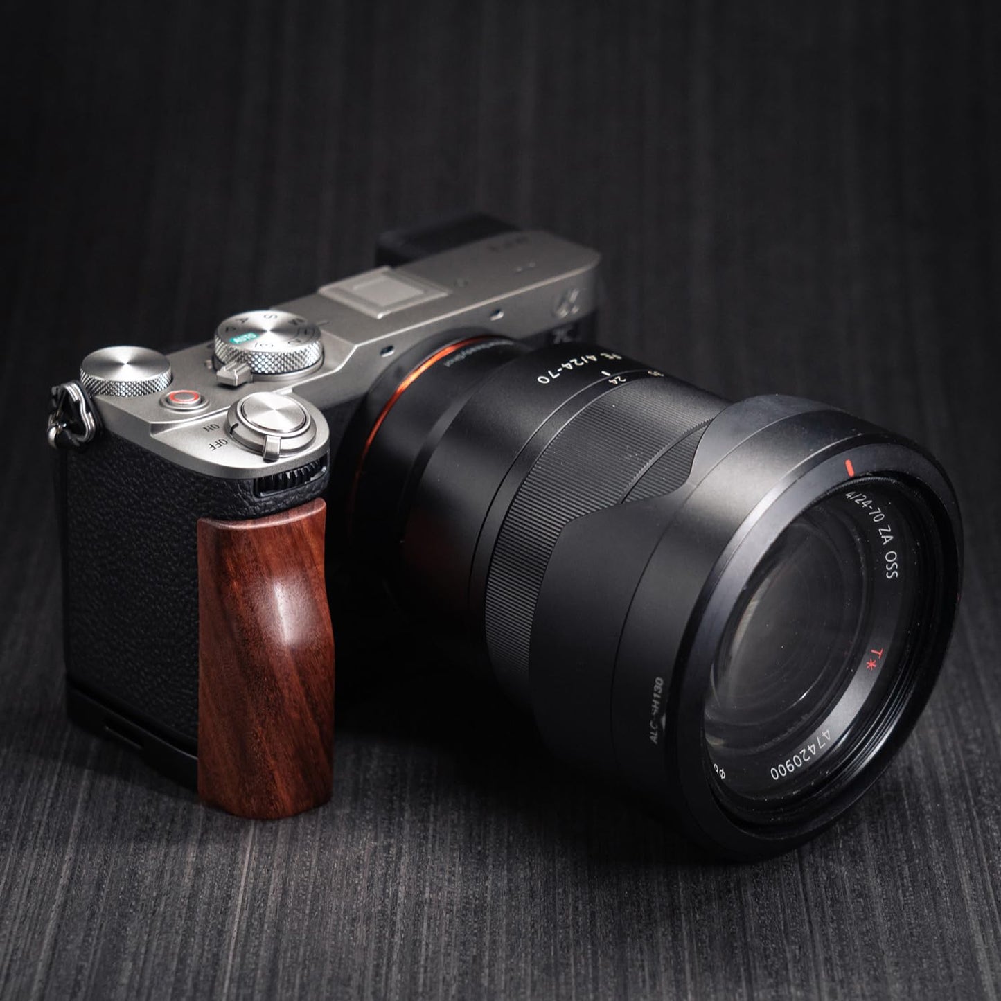 Iborrys L-Shaped Camera Handle ?Compatible with Sony A7C2 A7CR Alpha 7C2R 7C2 Camera ?Precious Vintage Solid Wood | Handcrafted by Experienced