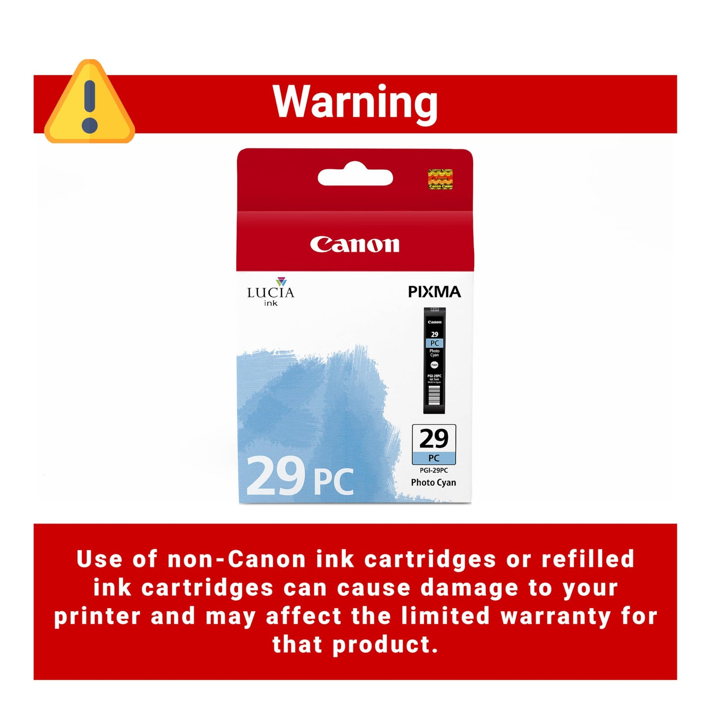 Canon PGI-29 Genuine Photo Cyan Ink Tank, Compatible with PIXMA PRO-1 Printers
