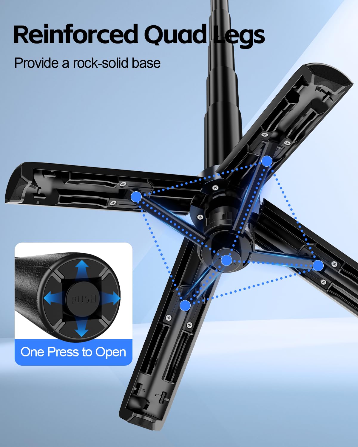 UBeesize Magnetic Mini Selfie Stick Tripod with Rechargeable Remote, Pocket Tripod for iPhone/Android, Compact Travel Stand for TikTok, YouTube, Live
