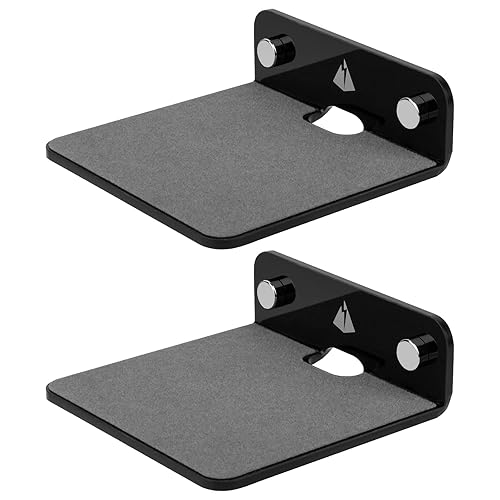 TXEsign Small Floating Shelves Speaker Shelves-2 Pack Wall Shelves Speaker Mount for Speaker Webcam Display Shelf Acrylic Shelves 4.25 x 4