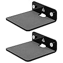 TXEsign Small Floating Shelves Speaker Shelves-2 Pack Wall Shelves Speaker Mount for Speaker Webcam Display Shelf Acrylic Shelves 4.25 x 4