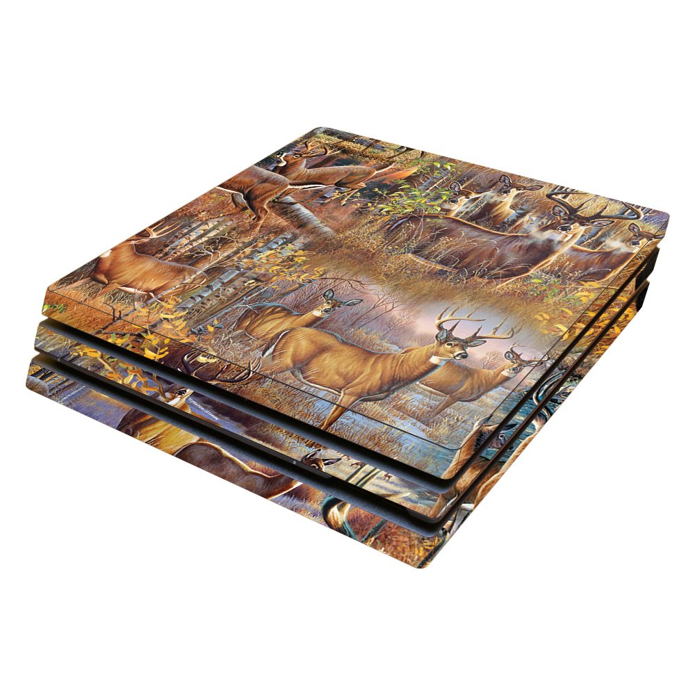 MightySkins Skin Compatible with Sony PS4 Pro Console - Deer Pattern | Protective, Durable, and Unique Vinyl Decal wrap Cover | Easy to Apply, Remove