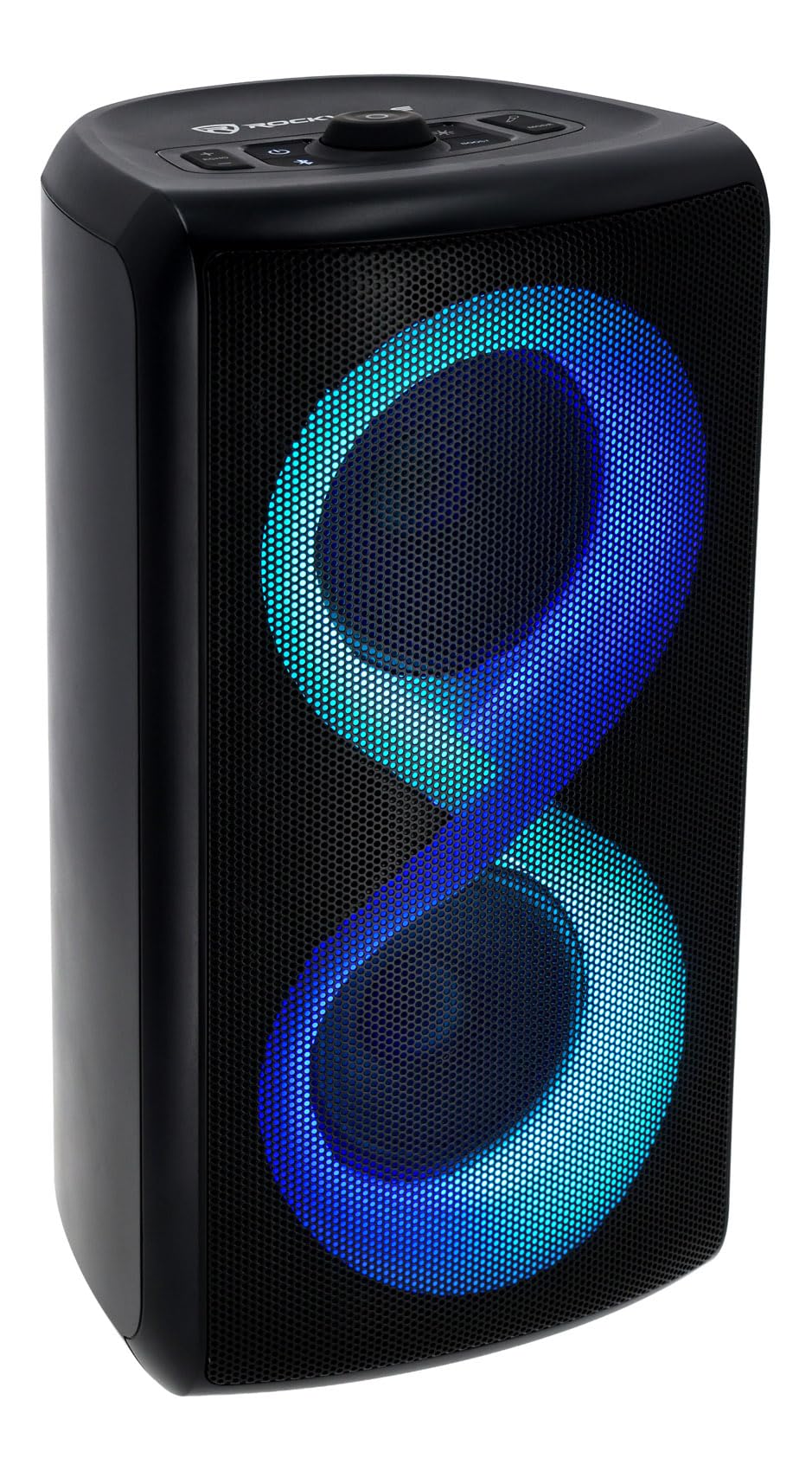 Rockville Elite Party 5 1200w Bluetooth LED Party Speaker, Extremely Loud, Bass Boost, Portable, Wireless Linking, 1 Hour Fast Charging