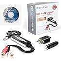 DigitPro USB 2.0 Audio Capture Card for Vinyl Records, Audio Grabber for Cassette Tapes to Digital MP3 Converter with Stereo RCA/3.5mm Music