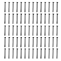 70pcs Fan Mounting Screw Radiator Water-Cooled Exhaust Fixing Black Long Screw(32x30mm)