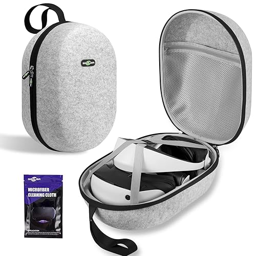 sarlar Hard Carrying Case Compatible with Playstation VR2 Gaming Headset and Touch Controllers Accessories, PS VR2 Portable Case Suitable for Travel