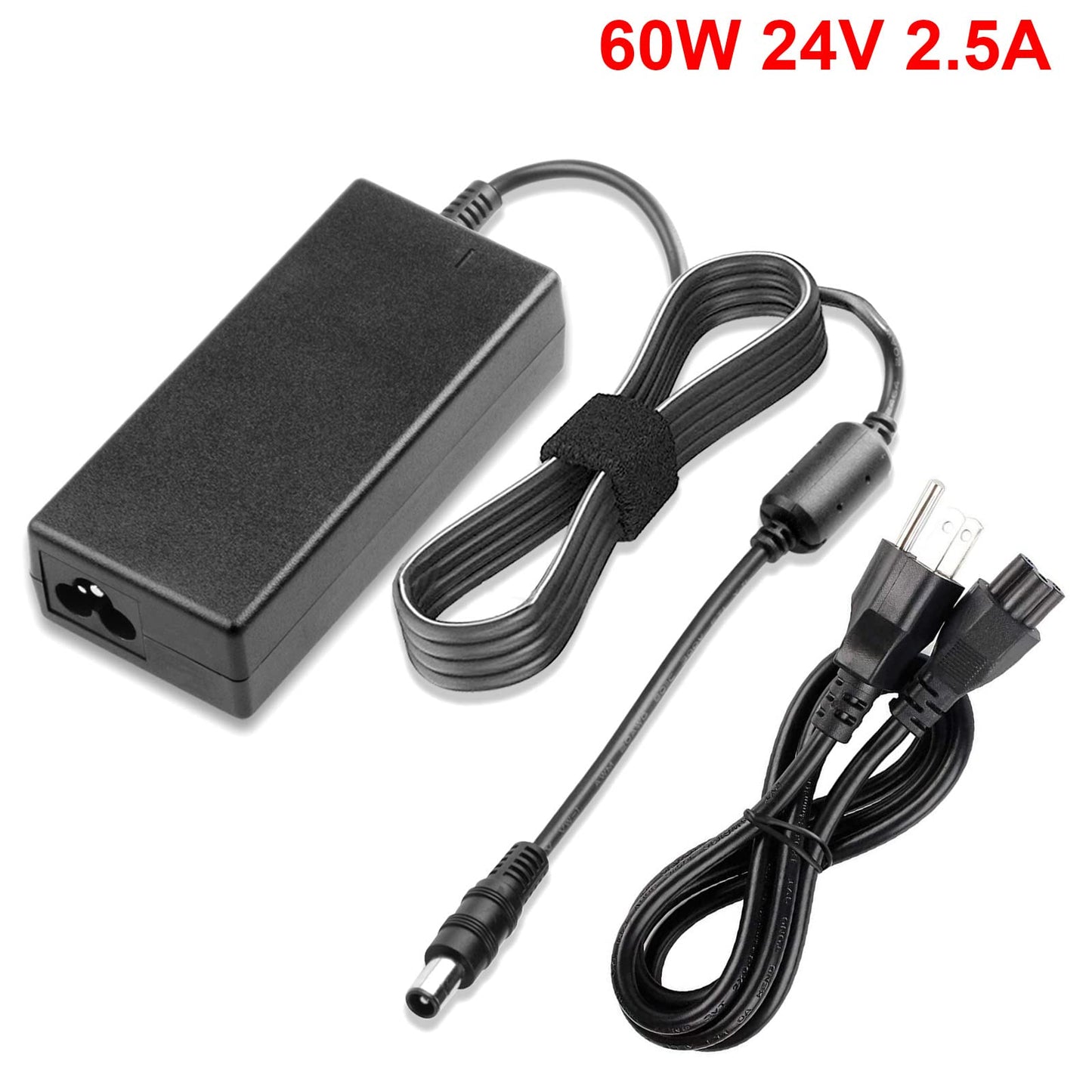 24V 2.5A AC/DC Adapter Charger Compatible with Samsung with Power Supply Cord Cable(6.3mm*2.1mm)