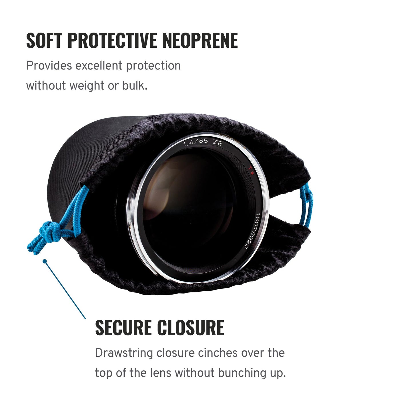 Tenba Tools Soft Lens Pouch 3.5x3.5 in. (9x9 cm) - Black (636-351)