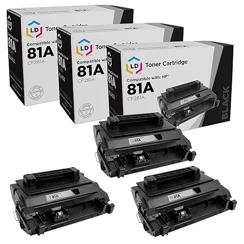 LD Products Compatible HP 81A CF281A Toner Cartridge Replacement for LaserJet Enterprise Flow MFP M630z M604dn M604n M605dh M605dn M605n M605x M606dn