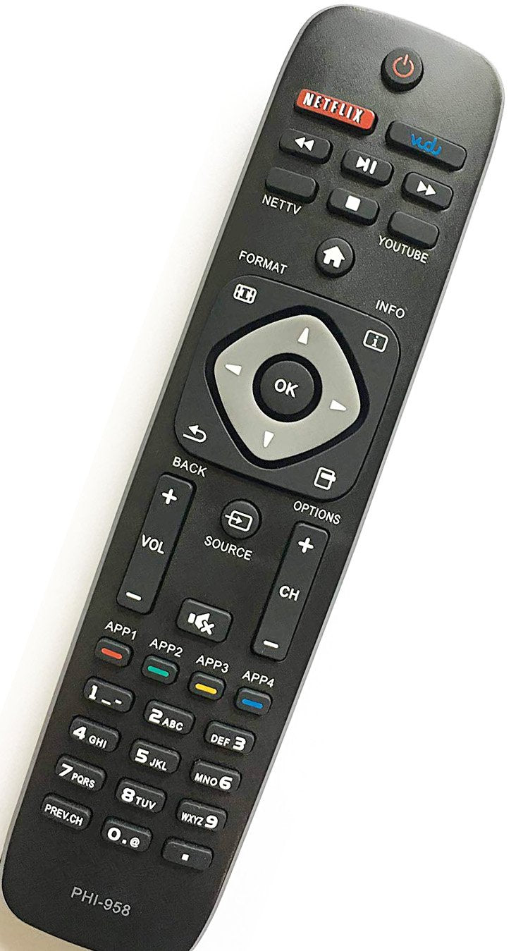 Universal Remote PHI-958 Compatible with All Philips Smart TV URMT39JHG003 YKF340-001 YKF340001