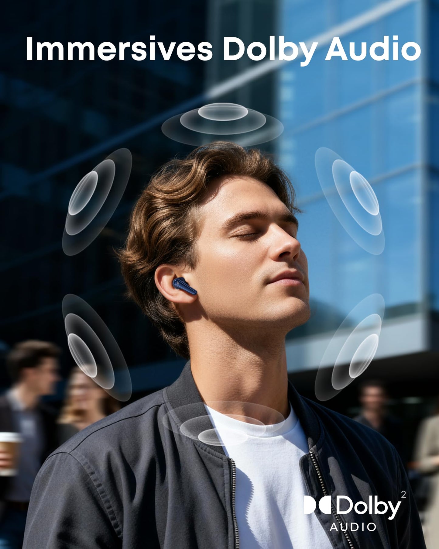Soundcore Liberty 5 by Anker, Noise-Cancelling Wireless Earbuds, 2X Stronger Voice Reduction, Real-Time Adaptive Noise Cancellation, Fast Charging