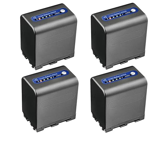 Kastar 4-Pack NP-QM91D Battery 7.4V 5500mAh Replacement for Sony CCD-TRV25 CCD-TRV30 CCD-TRV33 CCD-TRV38 CCD-TRV39 CCD-TRV40 CCD-TRV50 CCD-TRV60
