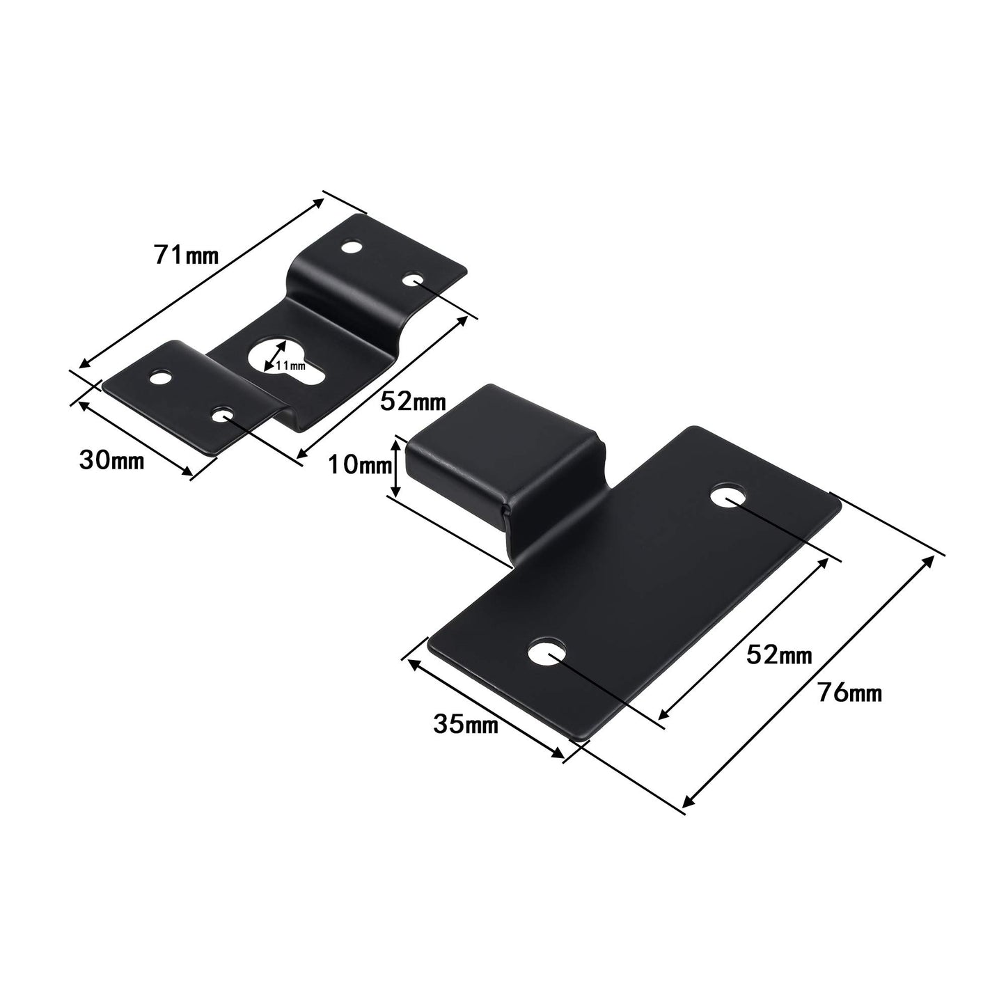 Bluecell Universal Metallic Wall Mount Iron Hook Hanger Plate Connector for Surround Sound Box Audio Speaker