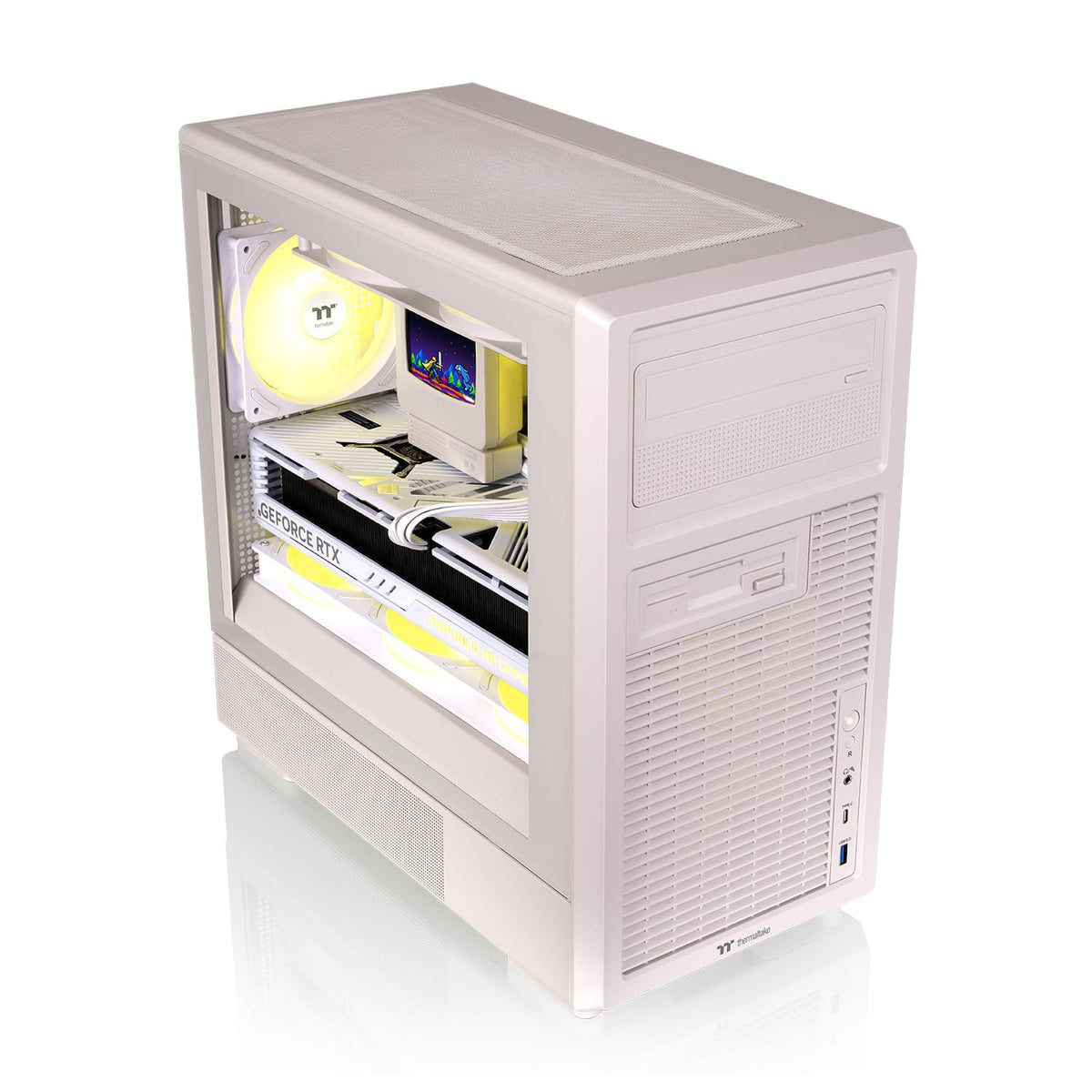 Thermaltake Retro 260; Micro Chassis; 2x120mm PWM Fans Included; mATX/mITX Support; 280mm Rad Support; 370mm GPU Clearance; 165mm Air Cooler