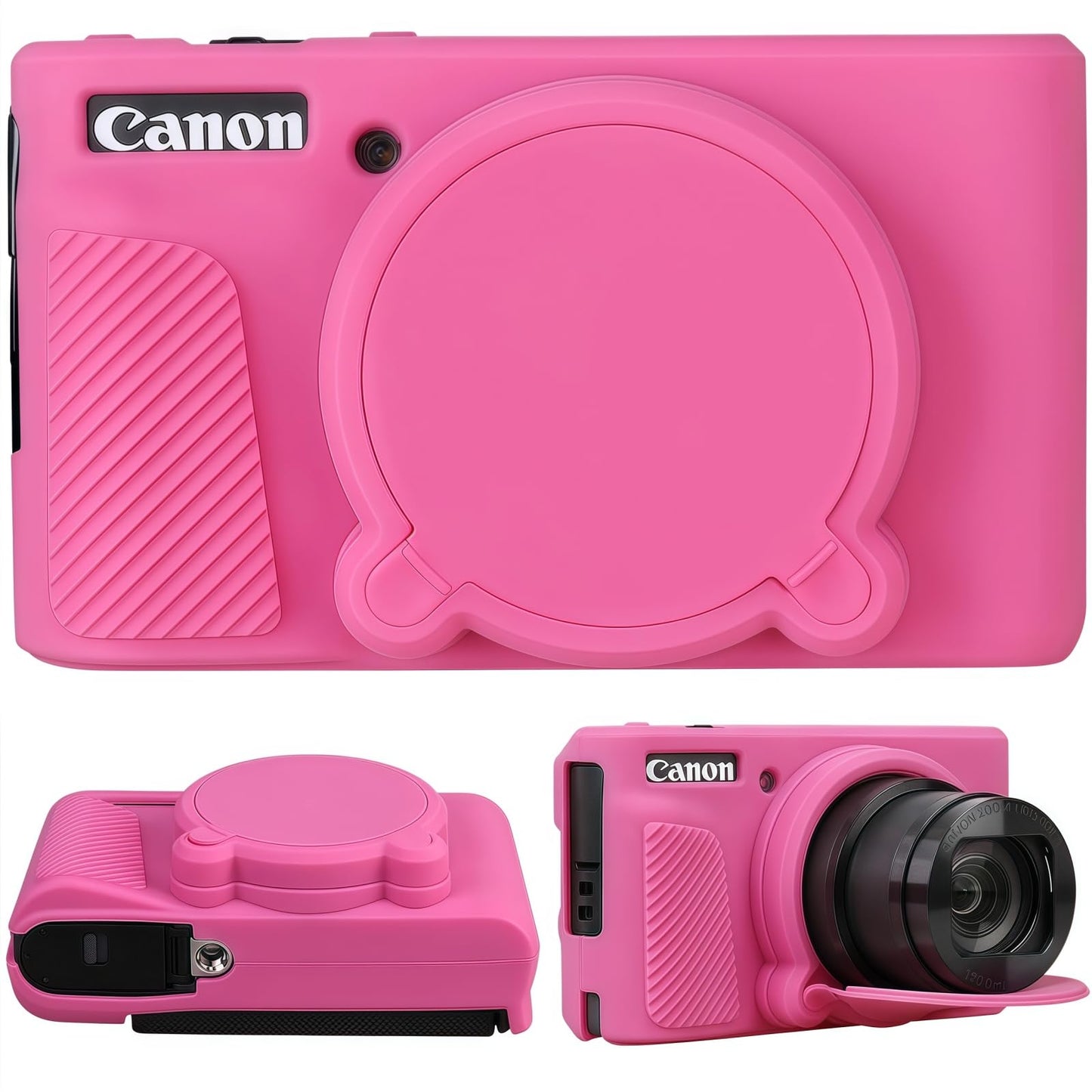 SZHSYJY Camera Case for Canon PowerShot SX740/ SX730 Digital Camera,Soft Silicone Protective Bag Removable Lens Cover,Anti-Scratch Slim Fit