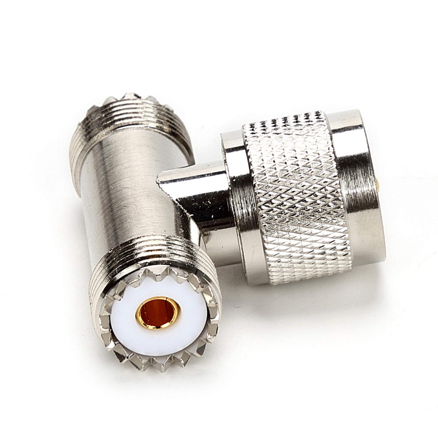 TLS.eagle PL-259 UHF Connector Male to SO-239 Dual Female RF Coaxial Splitter Adapter Pack of 1
