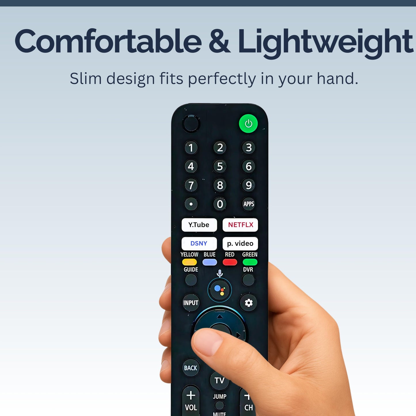 RMF-TX520U Remote Control Compatible with Sony Bravia - Voice Control, Easy Setup - Works with Bravia Smart TV, Android/Internet TV Models X800H