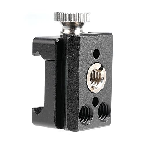 Adjustable Quick Release NATO Rail Clamp with 1/4" 3/8" ARRI Thread Location Hole for Camera Cage Monitor,Compatible with DJI Ronin RSC 2 RS3 RS3 Pro