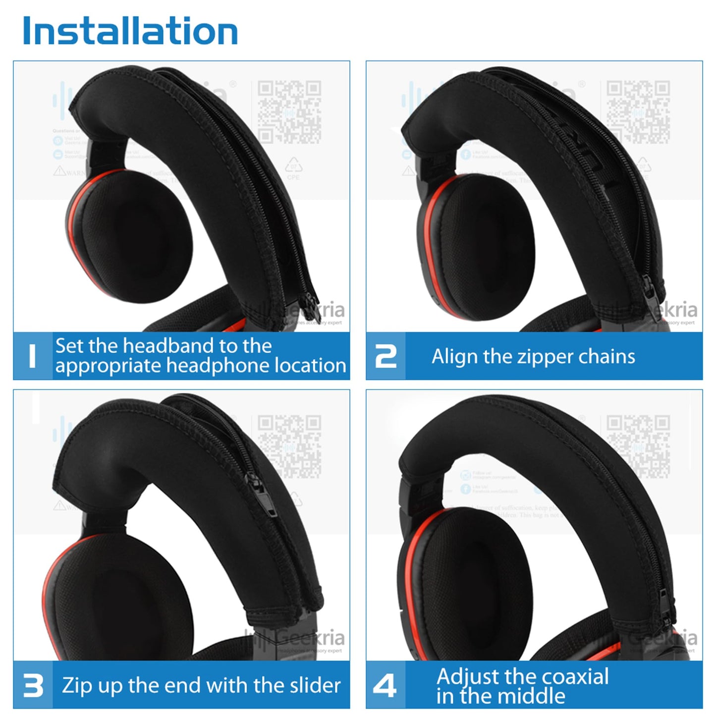 Geekria Headband Cover Compatible with Turtle Beach Elite PRO, Ear Force Stealth 600, Stealth 700 Gaming Headphones, Replacement Repair Part, Easy DIY