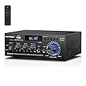 NBTPSON AK45 Bluetooth Stereo Receiver Amplifier,800W Home Audio Amp with FM Radio,USB/SD Inputs Remote Control, Wireless Power Amplifier for Home