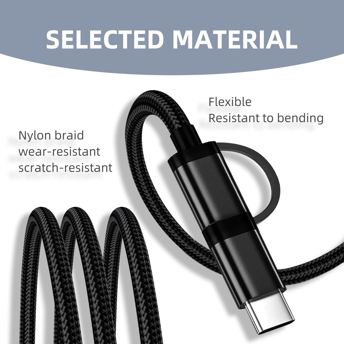 Type C&Micro USB Charging Cable for Kyocera Flip Phone DuraForce Pro 2(E6910/E6920)/Pro 3/Ultra 5G E7110,DuraXV Extreme E4810,Extreme+ E4811,DuraXE
